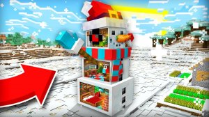 Я ПОСТРОИЛ ДОМ ВНУТРИ СНЕГОВИКА В МАЙНКРАФТ | Компот Minecraft