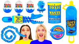 Челлендж с Синей Едой #3 # Едим продукты синего цвета целый день от BooBoom Challenge
