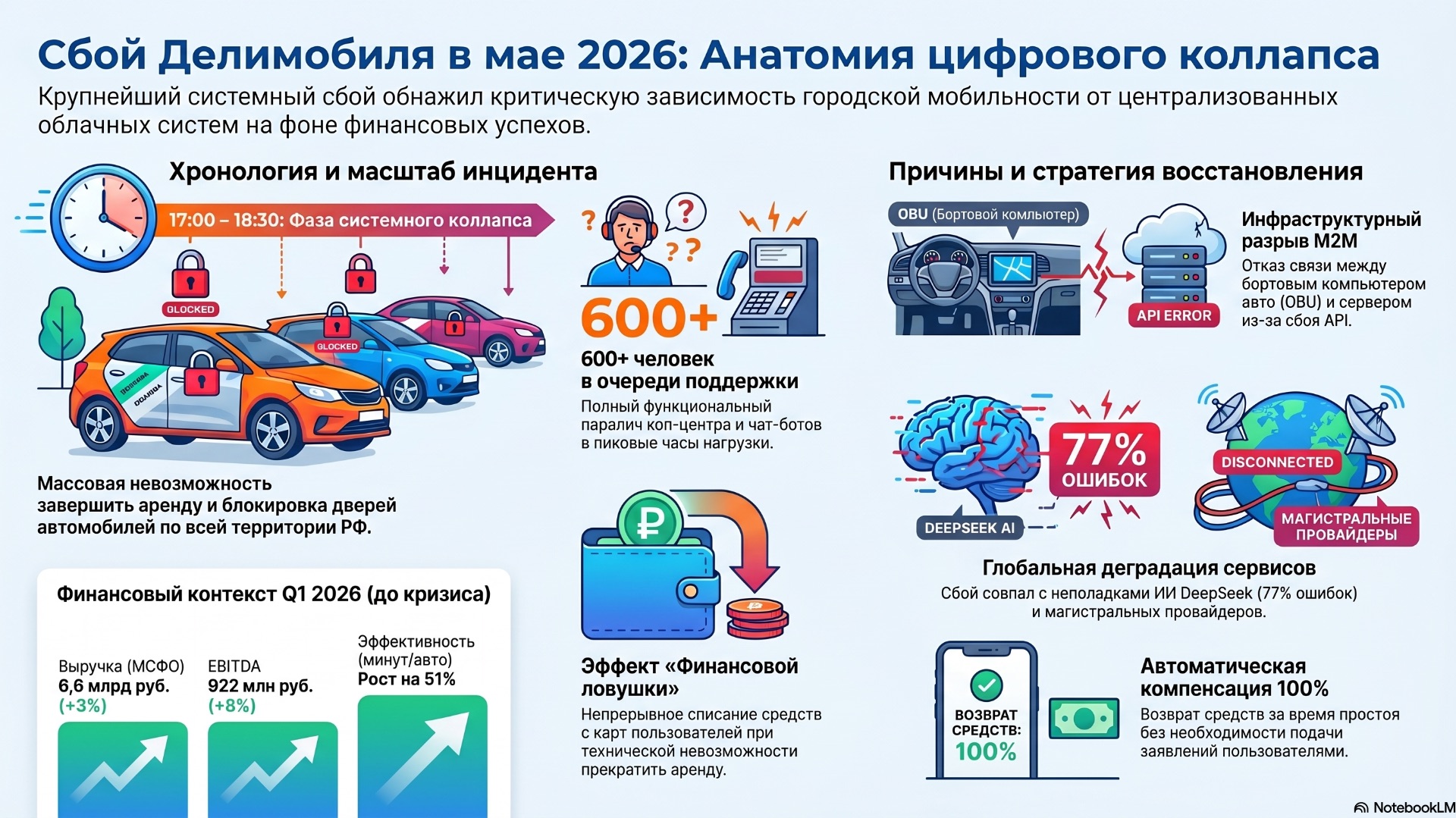 Делимобиль: Сбой в Мае 2026