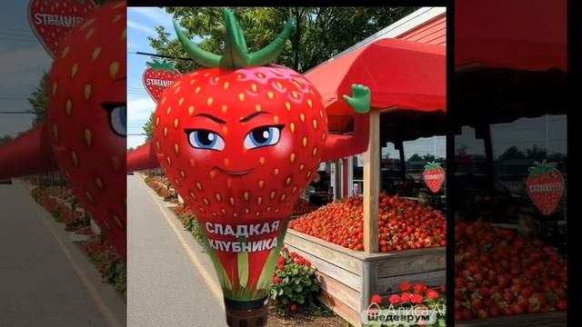 Надувная фигура Клубничка