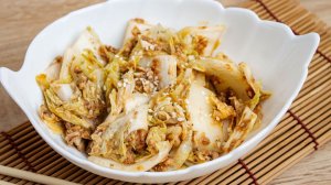 Кимчи с консервированной сайрой