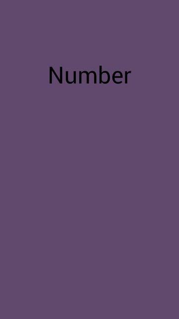 Как ты прочитаешь слово Number?