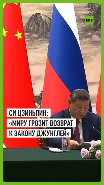 Си Цзиньпин предупредил об угрозе возврата мира к закону джунглей