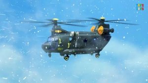 Пожарная и полицейская машина Бульдозер  Мусоровоз и Вертолет.