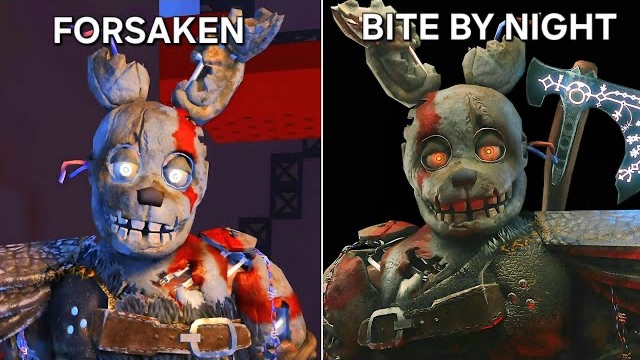 Forsaken против Bite By Night: геймплей SPARTAN SPRINGTRAP (Roblox)