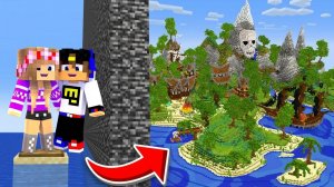 МОЙ ДРОН снял БИТВА ПОСТРОЕК в МАЙНКРАФТ НУБ И ПРО ЭВОЛЮЦИЯ ВИДЕО MINECRAFT Евгенбро