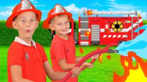 Песенка Про Пожарных # Firefighters Song Левий Лев