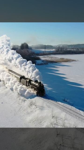 🚂 Ретро-паровоз в Карелии