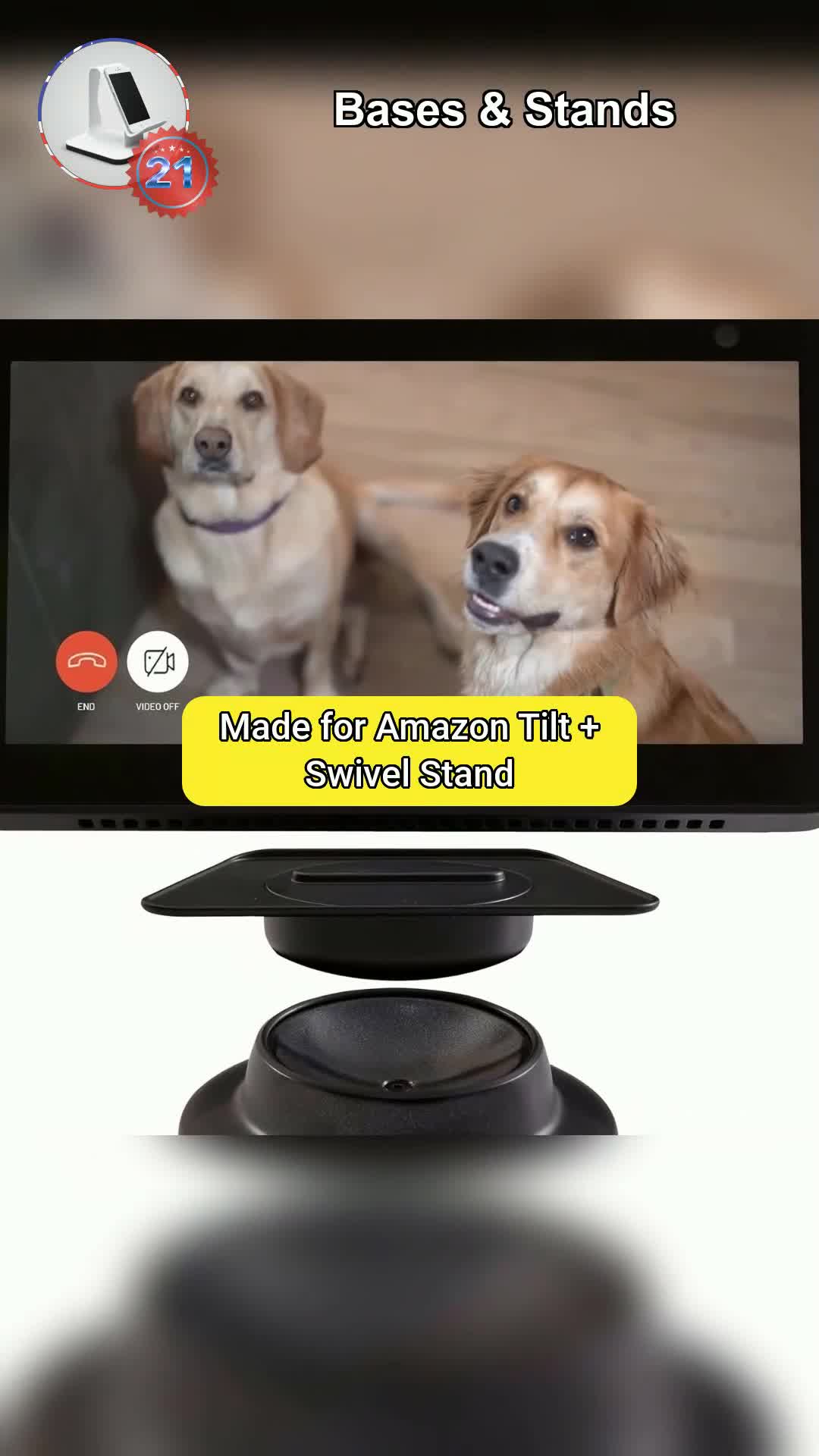 21Made For Amazon Tilt  Swivel Stand For The Echo Show 8 2021 Release