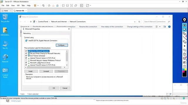 7 -Assigning an IP address to the Server смотреть онлайн