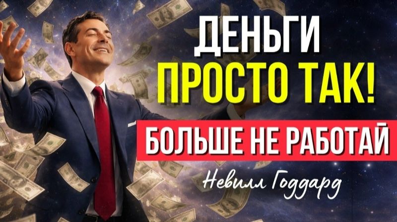 НЕВИЛЛ ГОДДАРД: БОЛЬШЕ НИКОГДА НЕ РАБОТАЙ! КАК ПОЛУЧАТЬ ДЕНЬГИ ПРОСТО ТАК | Это Закон!