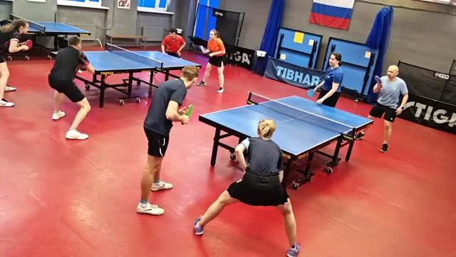 Горбачев/Яблочкина (1038) - Панов/Николаева (882) настольный теннис 17.05 МИКСТ турнир СПб