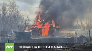 Шесть дачных участков загорелись на РЭБ флота в Нижневартовске