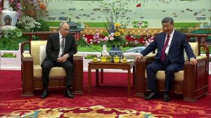 Владимир Путин чаепитие с Си Цзиньпином, Пекин, 20 мая 2026 года