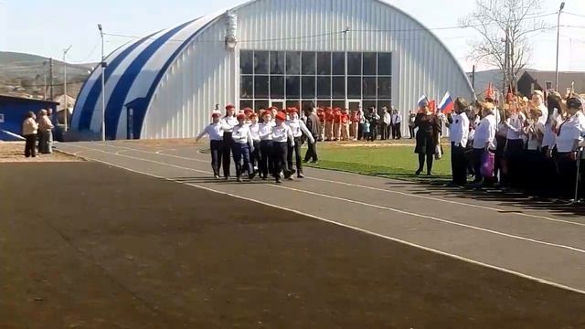парад участников военно‑патриотической игры «Зарница 2.0»