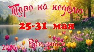 Таро-прогноз🎀на неделю с 25 по 31 мая🔥Тайм-код в описании🕊
