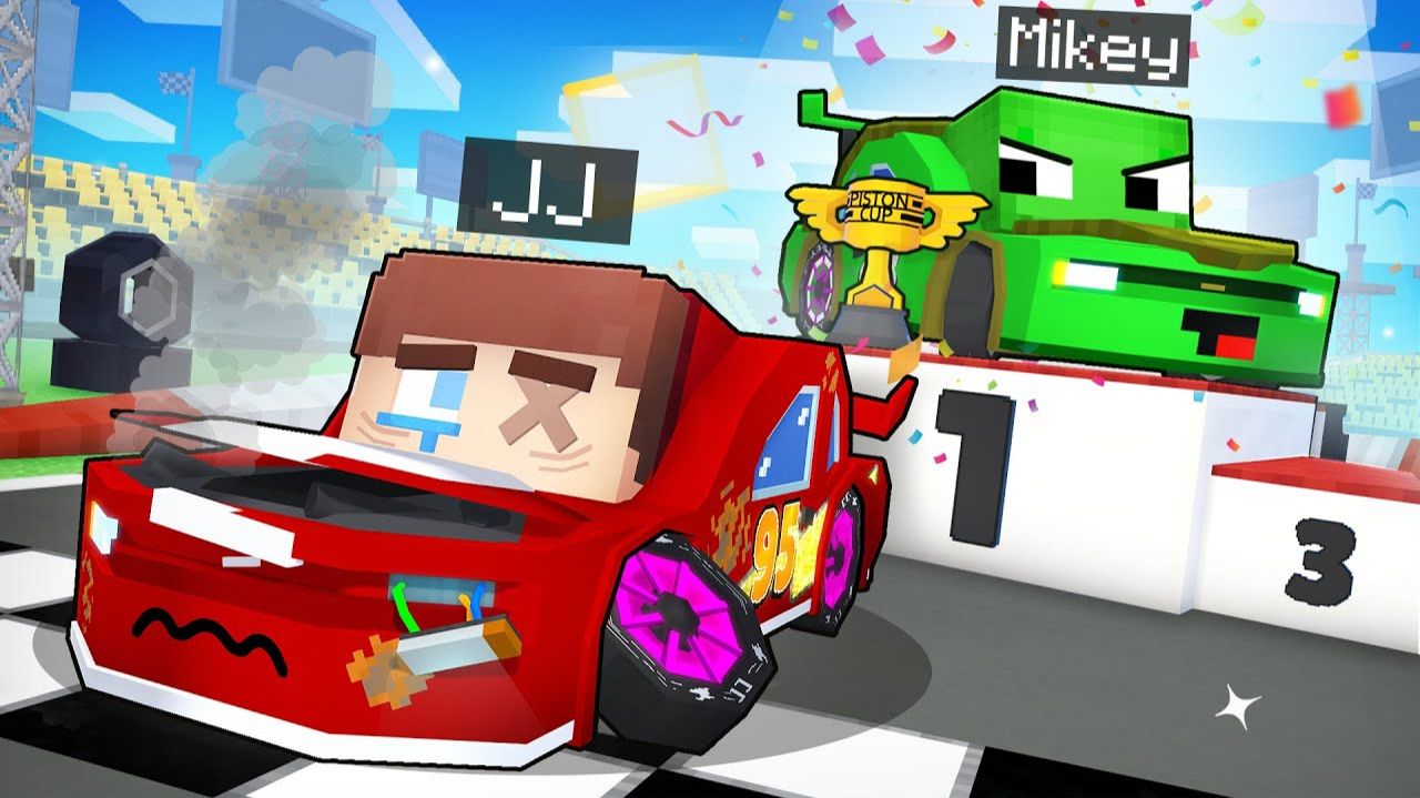 JJ CAR.. No Way RACING - Грустная история - Maizen Minecraft Animation