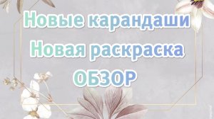 Новые цветные карандаши и раскраска в корейском стиле. Подробный ОБЗОР. #цветныекарандаши #обзор #ра