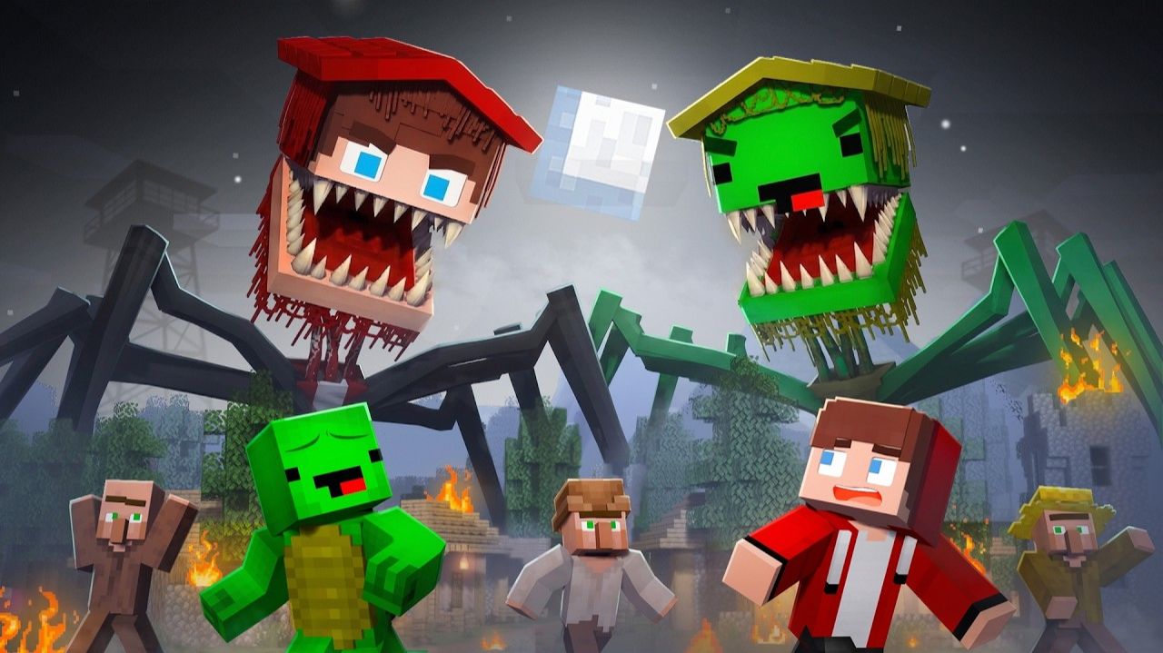 Джей-Джей и Майки становятся главой дома — Мейзен Анимация Minecraft