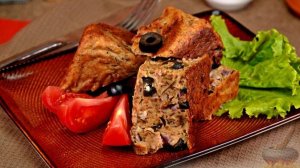 ЗАКУСОЧНЫЙ КЕКС С РЫБОЙ И МАСЛИНАМИ