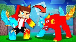 Джей Джей превратился в элементаля ВОЛКА — Майзен Анимация Minecraft