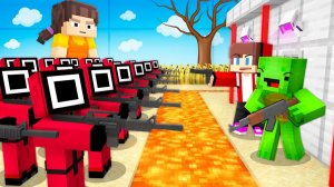 ИГРА КАЛЬМАРА ПРОТИВ ОХРАННОГО ДОМА — Maizen Minecraft Анимация