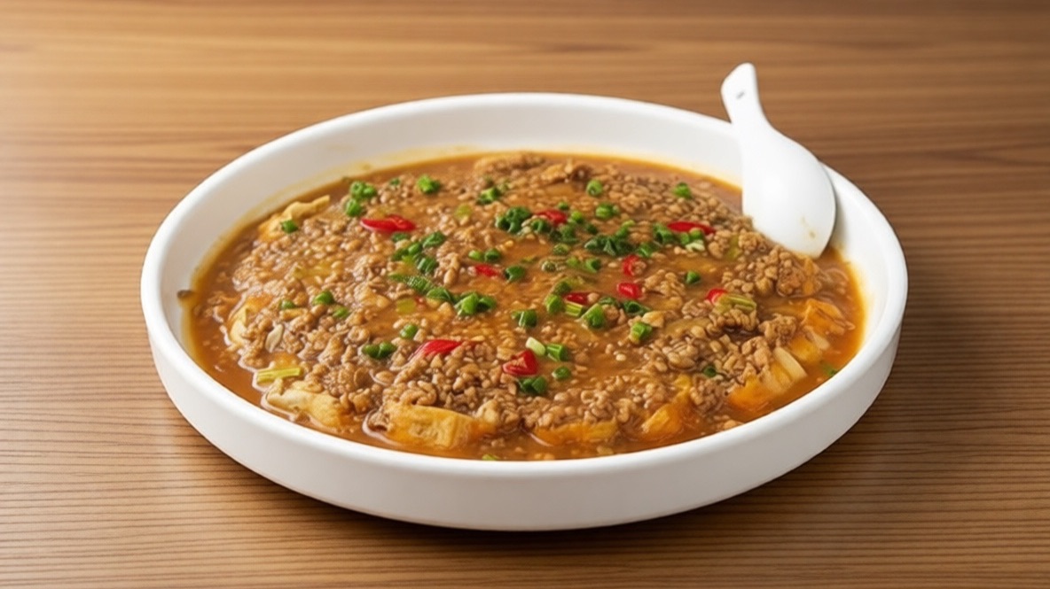 Вкусный багет под соусом с фаршем