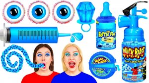 Челлендж с Синей Едой #2 # Едим продукты синего цвета целый день от BooBoom Challenge