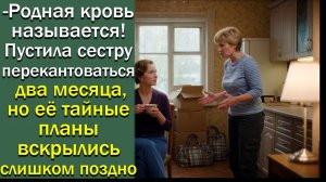 - Родная кровь называется! Пустила сестру перекантоваться два месяца, но её тайные планы
