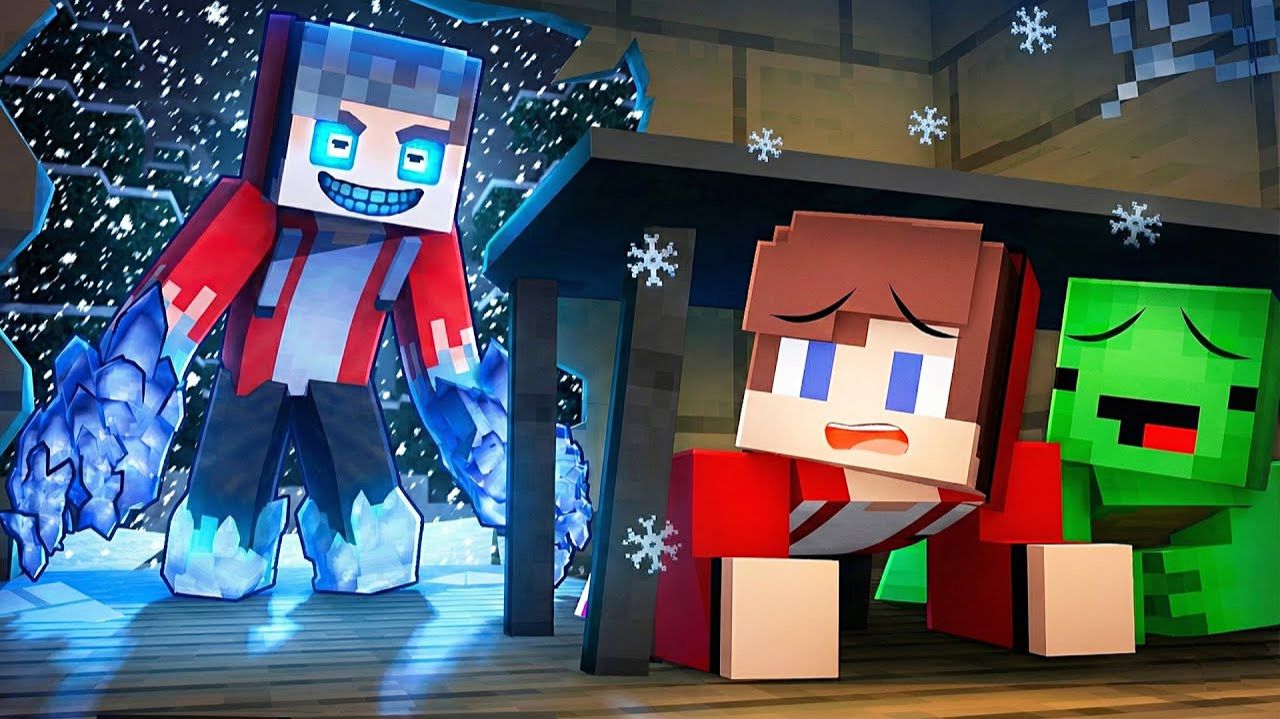 У Джей-Джея и Майки ЗАМОРОЖЕННЫЙ JJ STALKER — Майзен Анимация Minecraft