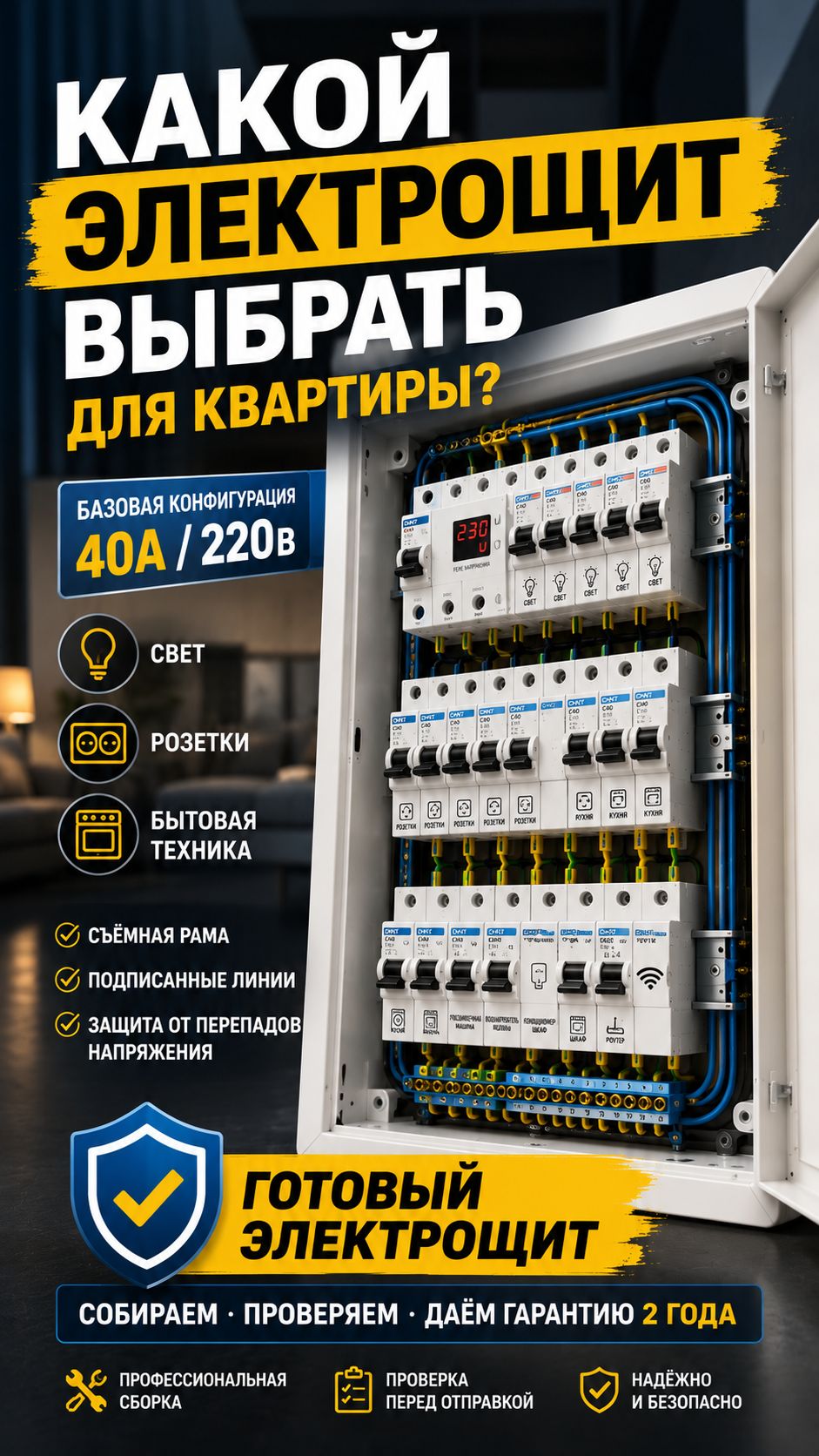Какой электрощит выбрать для квартиры, если вы делаете ремонт?