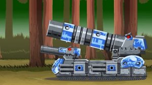 239. I will smash KV44 with my hammer! SCIFI MISSILE LAUNCHER BROTHER VS KV44   Cartoons about tanks