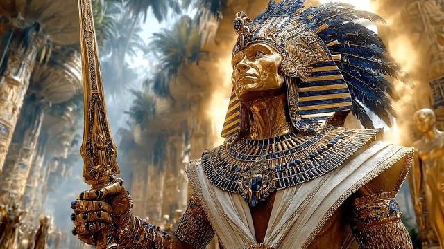 The Golden Anubis Awakens _ Majestic Egyptian Pyramid City Fantasy_1080p