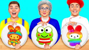 Кулинарный Челлендж# Я против Бабушки # Креативные Лайфхаки с Едой от TeenDO Challenge