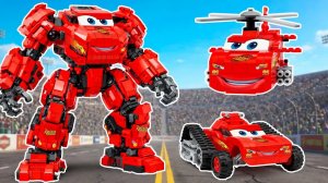 КОНСТРУКЦИЯ LEGO: ПРЕВРАЩЕНИЕ LEGO SPEED CHAMPIONS В ГИГАНТСКОГО ДИНОЗАВРА | ROBO BRICKS PT