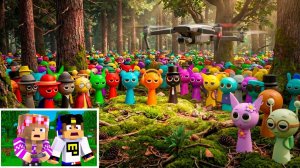 МОЙ ДРОН снял СПРУНКИ в МАЙНКРАФТ НУБ И ПРО ЭВОЛЮЦИЯ ВИДЕО MINECRAFT Евгенбро