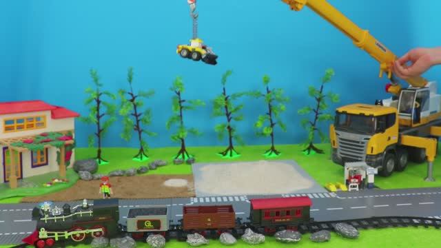 Машинки для малышей эвакуатор, экскаватор, машина, LEGO, электромобиль и пожарка — детское видео