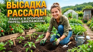 Высадка рассады продолжается.....ирисы поедают цветы