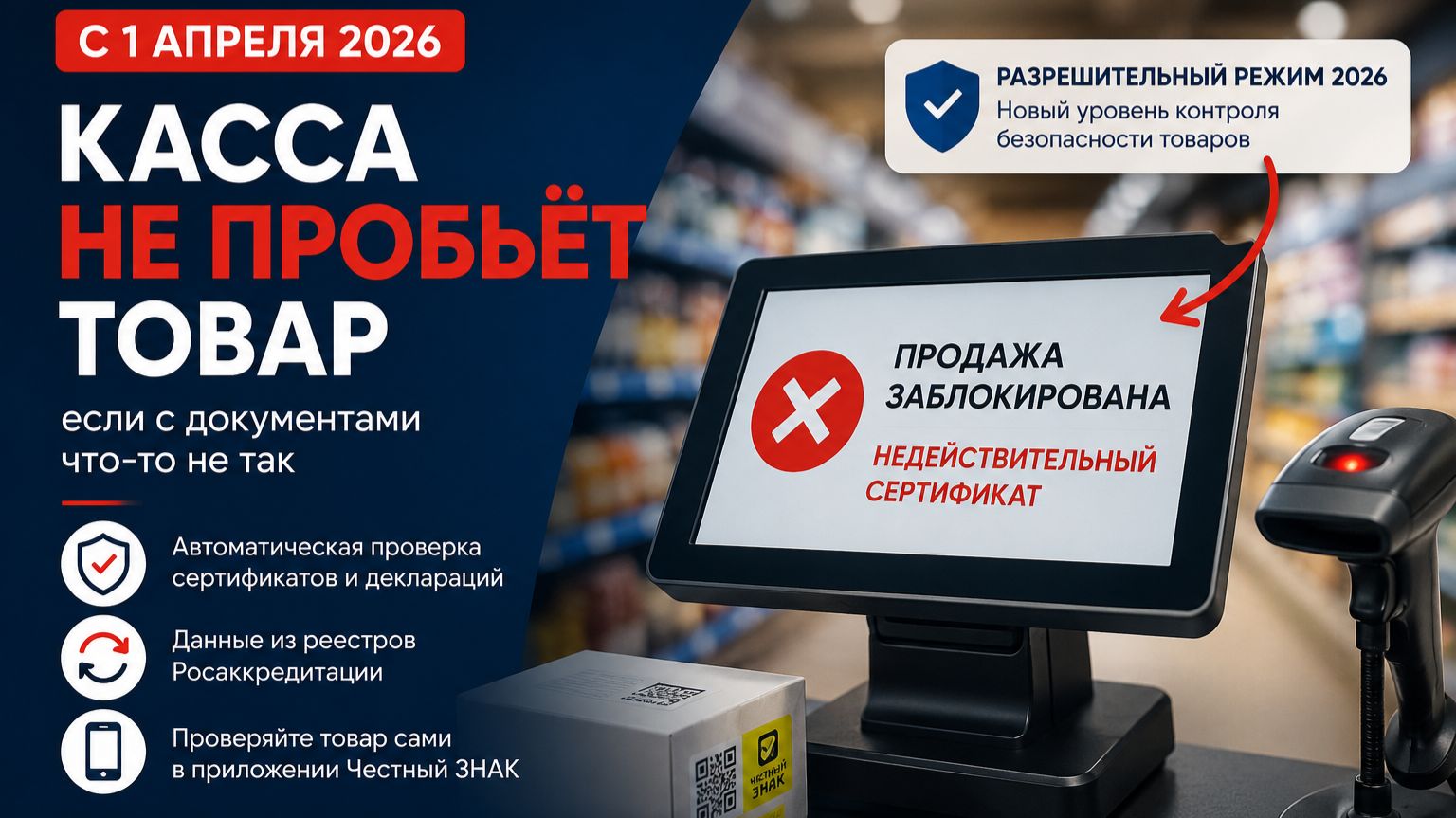 Честный ЗНАК теперь проверяет сертификаты прямо на кассе
