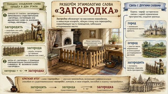 Что значит слово загородка?