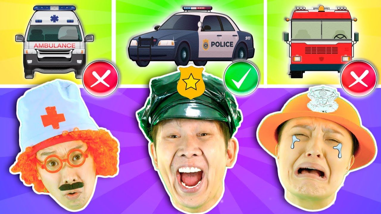 Где Моя Полицейская Сирена# 🚒 🚓 🚑 + СБОРНИК Lights Kids Детские Песни
