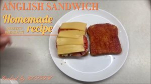 English sandwitches. Простой и сытный сендвич за 5 минут!