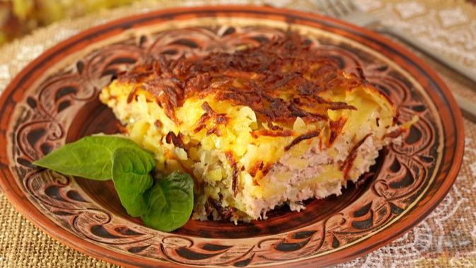 КАРТОФЕЛЬНО-МЯСНАЯ ЗАПЕКАНКА