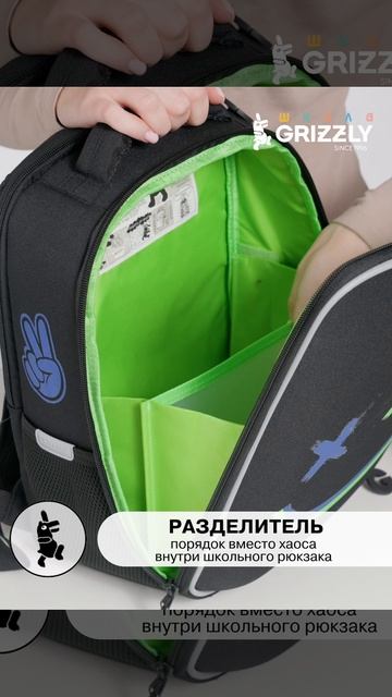 Школьный рюкзак GRIZZLY RAw-695-9