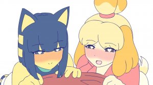 Анха и Изабель напились в аниме Animal Crossing