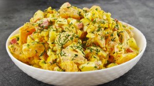 Вкусный мандариновый салат из 4-х продуктов. Быстро и просто