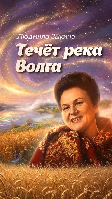 Течёт река Волга — AI версия | Памяти Людмилы Зыкиной, золотой голос России #зыкина #волга
