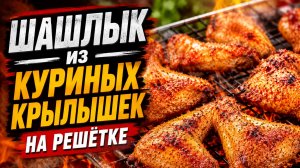 Шашлык из куриных крылышек на решетке