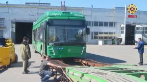 В Чебоксарах стартовало тестирование нового троллейбуса-«гармошки»