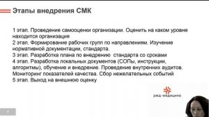 Основы построения системы менеджмента качества в медицинской организации